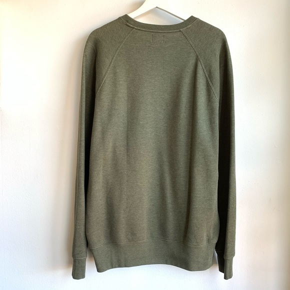 J crew army green classic sweatshirt NWOT - Picture 3 of 3